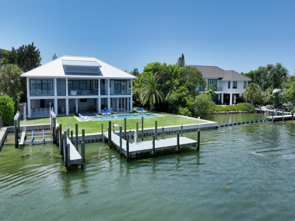 Bayfront Luxury Vacation Rental in Holmes Beach with Private Dock, Pool & Spa